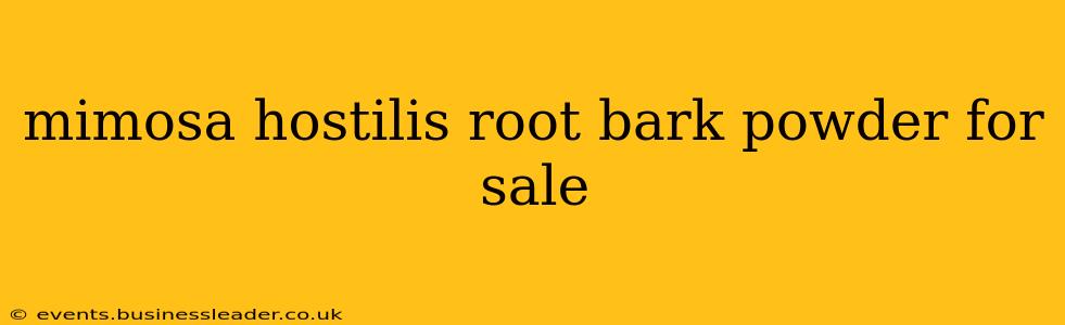 mimosa hostilis root bark powder for sale
