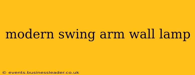 modern swing arm wall lamp