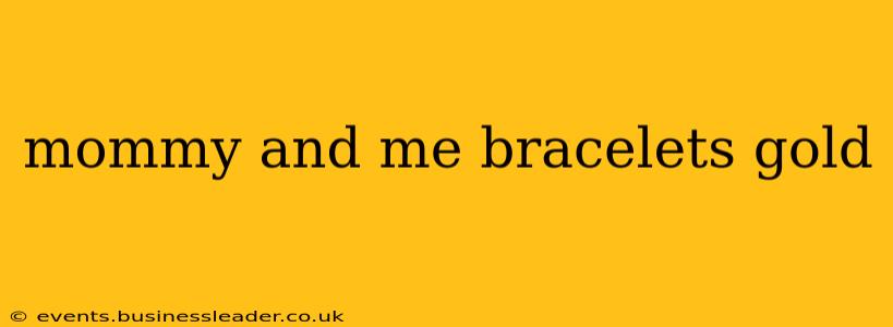 mommy and me bracelets gold