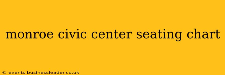 monroe civic center seating chart