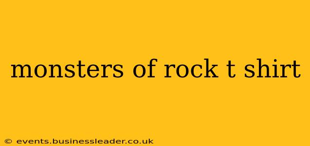 monsters of rock t shirt