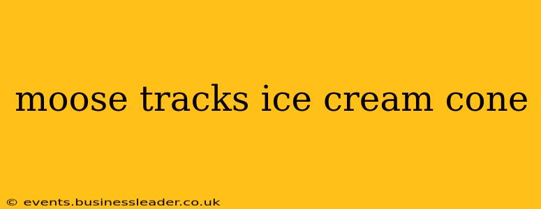 moose tracks ice cream cone