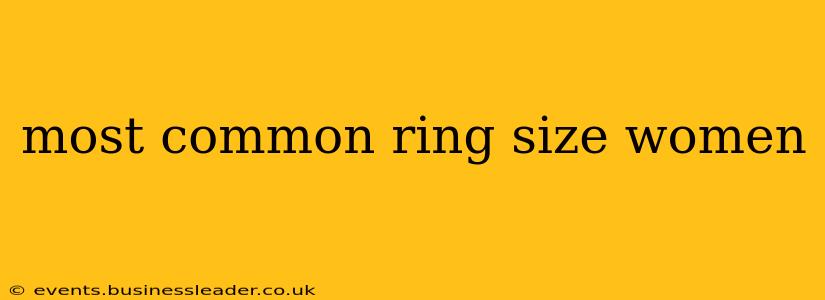 most common ring size women