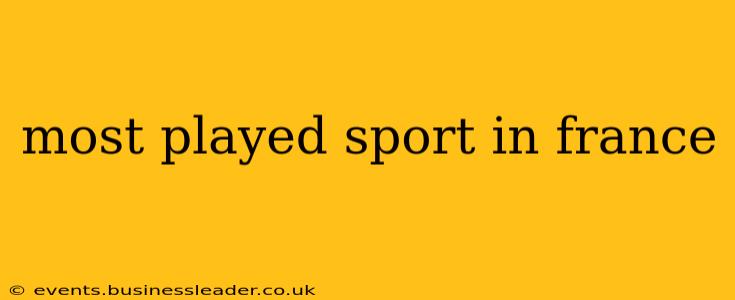 most played sport in france