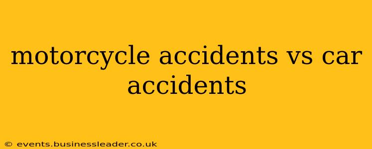 motorcycle accidents vs car accidents