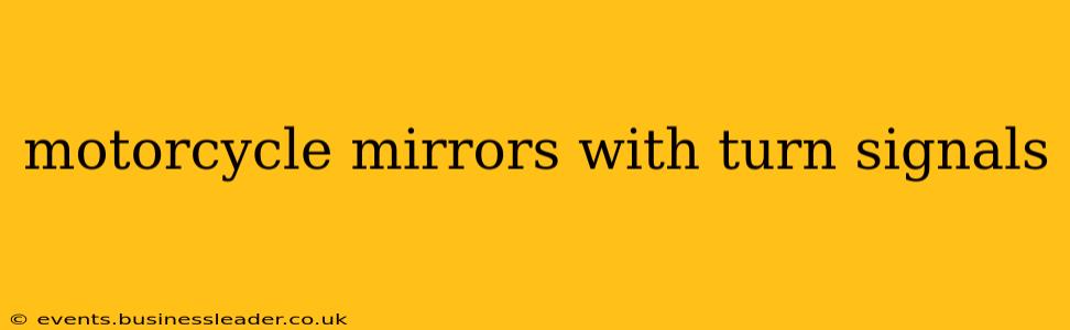 motorcycle mirrors with turn signals