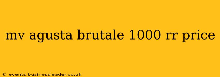 mv agusta brutale 1000 rr price