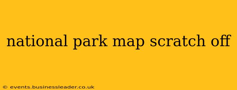 national park map scratch off