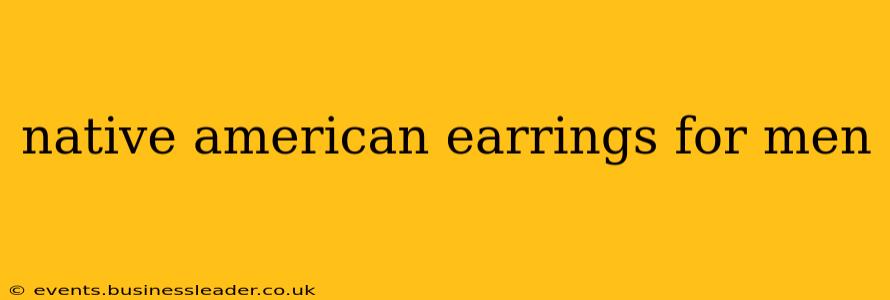 native american earrings for men