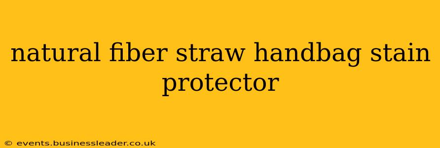natural fiber straw handbag stain protector