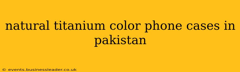 natural titanium color phone cases in pakistan