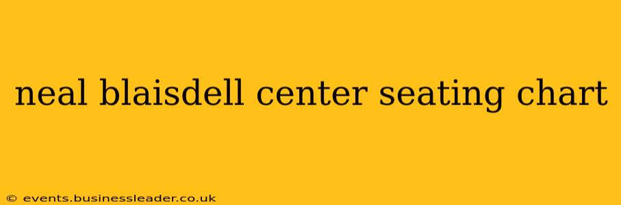 neal blaisdell center seating chart