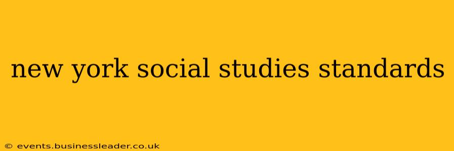 new york social studies standards