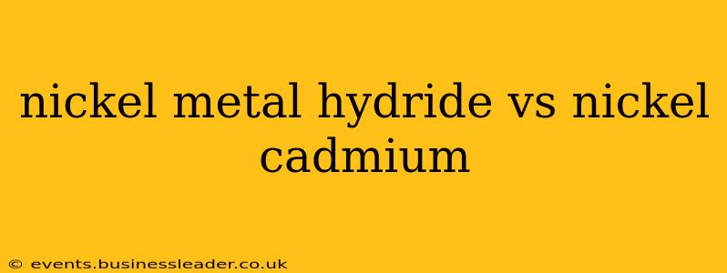 nickel metal hydride vs nickel cadmium