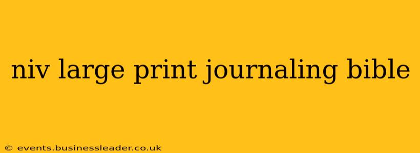 niv large print journaling bible