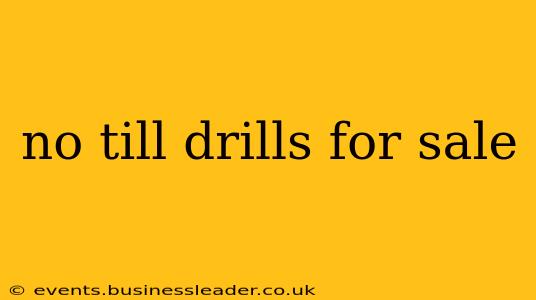 no till drills for sale