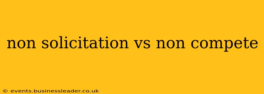 non solicitation vs non compete