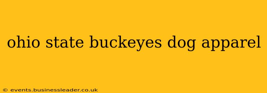 ohio state buckeyes dog apparel