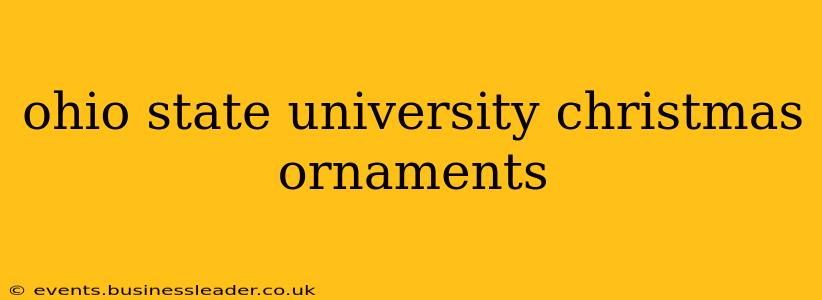 ohio state university christmas ornaments