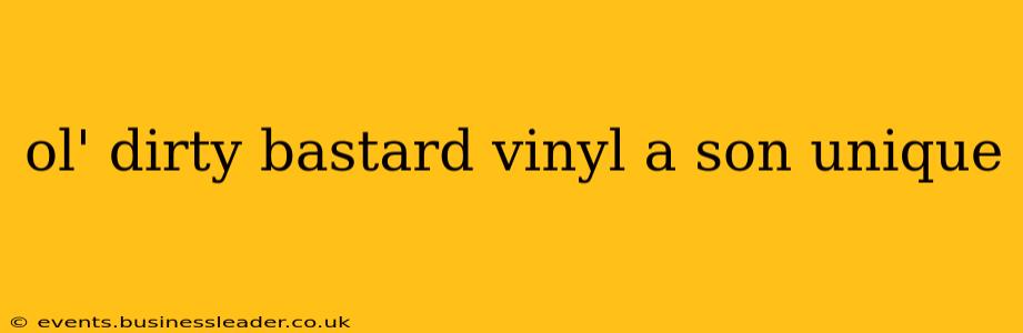 ol' dirty bastard vinyl a son unique