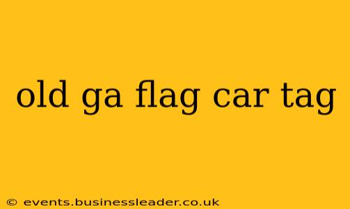 old ga flag car tag