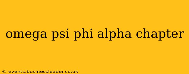 omega psi phi alpha chapter