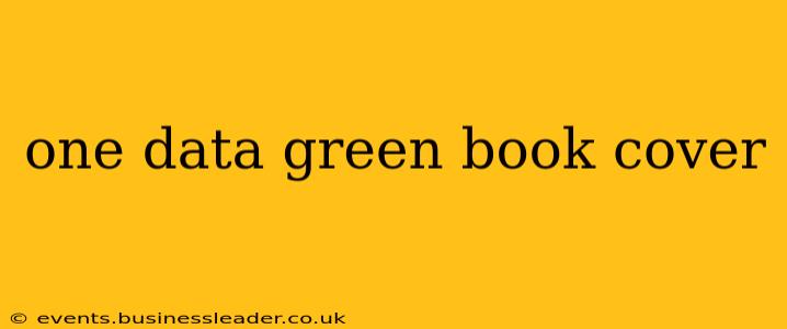 one data green book cover