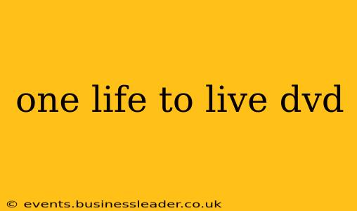 one life to live dvd