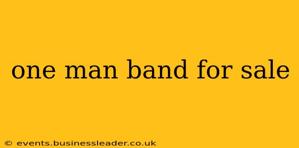 one man band for sale