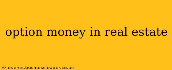 option money in real estate