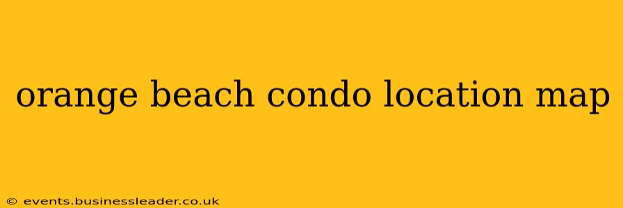 orange beach condo location map
