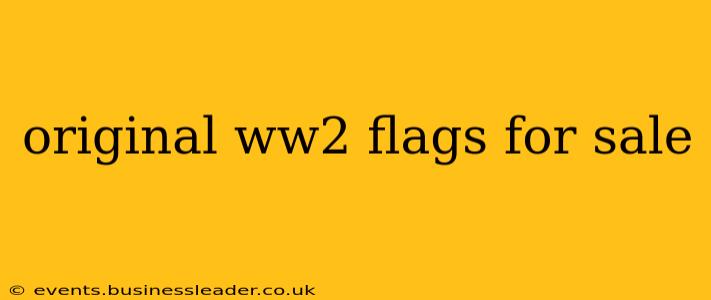 original ww2 flags for sale