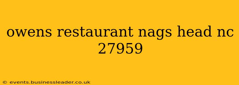 owens restaurant nags head nc 27959