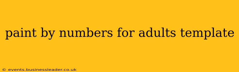 paint by numbers for adults template