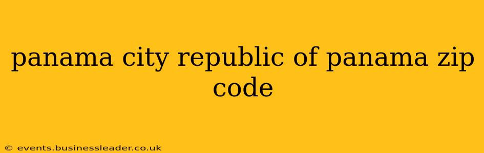 panama city republic of panama zip code