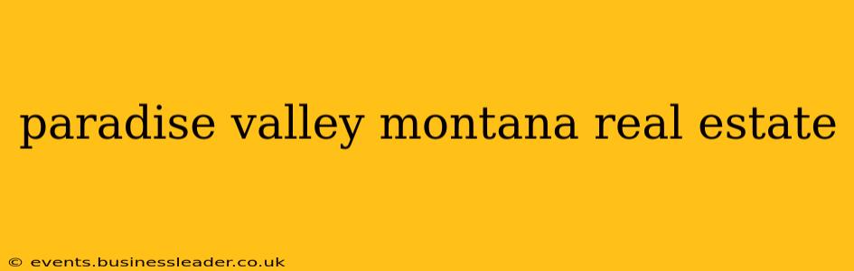 paradise valley montana real estate