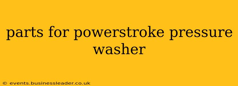 parts for powerstroke pressure washer