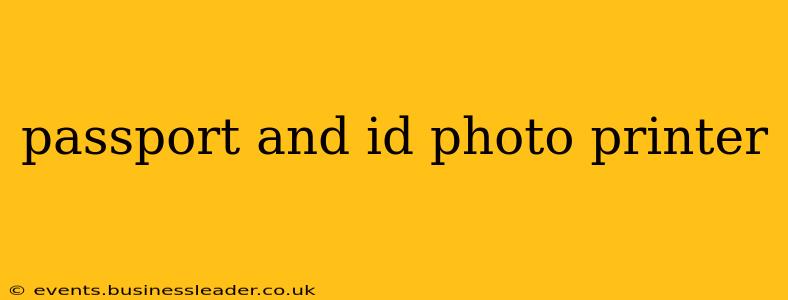 passport and id photo printer