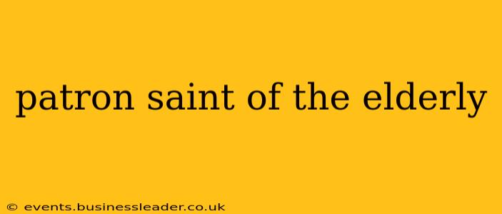 patron saint of the elderly