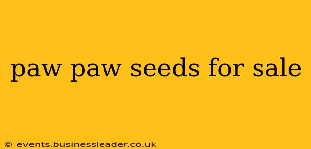 paw paw seeds for sale