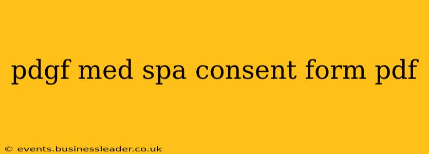 pdgf med spa consent form pdf
