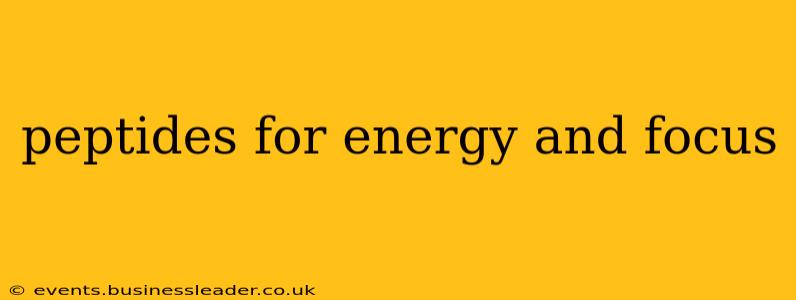 peptides for energy and focus