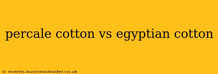 percale cotton vs egyptian cotton