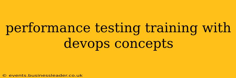 performance testing training with devops concepts