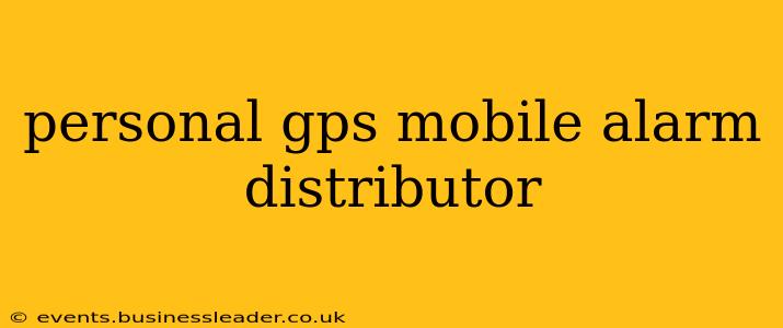 personal gps mobile alarm distributor