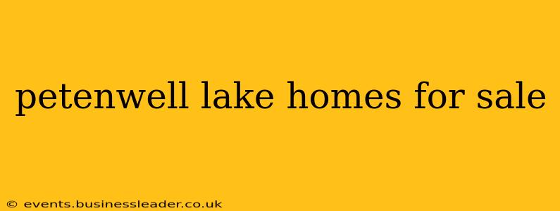 petenwell lake homes for sale