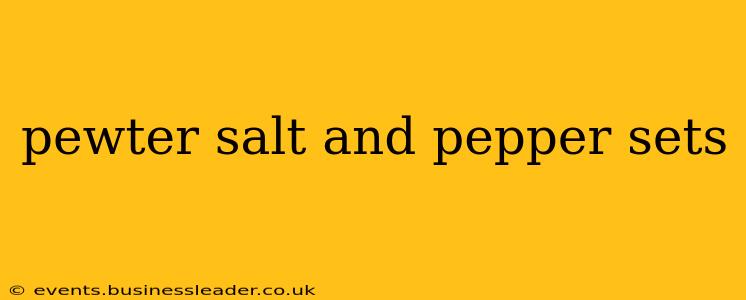 pewter salt and pepper sets