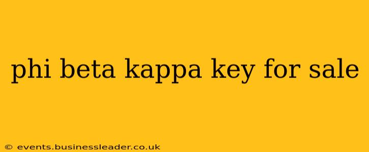 phi beta kappa key for sale