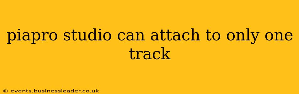 piapro studio can attach to only one track