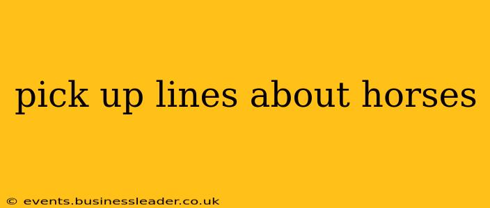 pick up lines about horses